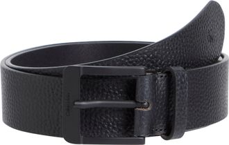 Calvin Klein Jeans Lederg&uuml;rtel CALVIN KLEIN JEANS NOS CLASSIC 40MM, Herren, Gr. 125, schwarz (schwarz, schwarz), B&uuml;ffelleder, unifarben, G&uuml;rtel Lederg&uuml;rtel, im minimalis