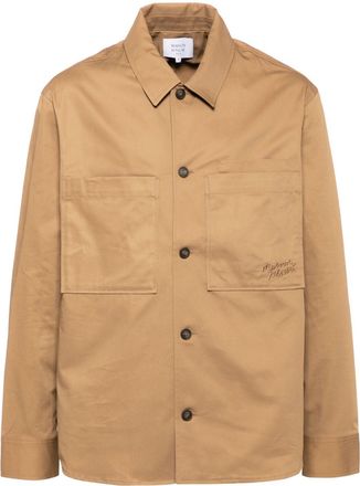 Maison Kitsuné cotton shirt - Brown