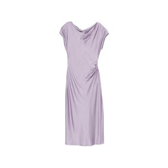 Liu Jo Midi Dresses, female, Purple, Size: XL Midi Dresses