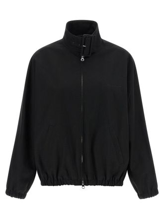 Courr&egrave;ges Womens Buckle Zipped Bomber Jacket