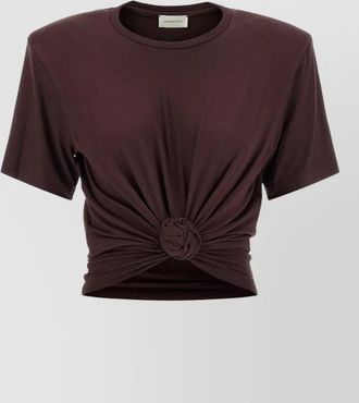 Magda Butrym knotted jersey t-shirt