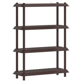 vidaXL Estanter&iacute;a 4 Niveles 100 X 40 X 136,5 Cm Pp Marr&oacute;n Vidaxl