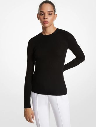 Michael Kors Super Cashmere Long-Sleeve Shirt