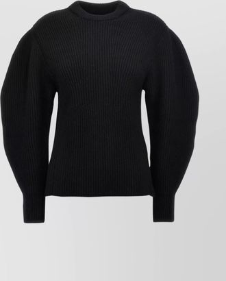 Jil Sander ribbed crew neck knitwear with long sleeves