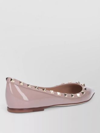 Valentino Garavani ballerina shoes pointed toe flat sole studs