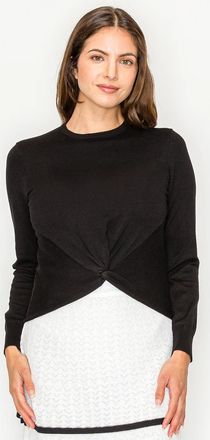 YAL New York The Black Twist Detail Everyday Top