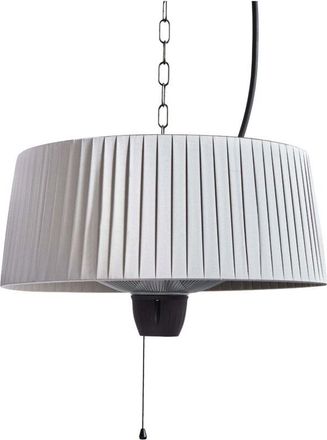 Beliani Beliani - Lampada Patio Riscaldatore alogeno 1500 w Elettrico Patio Giardino Accessori Esterni Acciaio Alluminio Grigio Chiaro Ascea