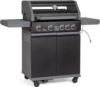 Decorspace Barbecue a gas Aleandro con 5 bruciatori superfice di cottura in ghisa smaltata