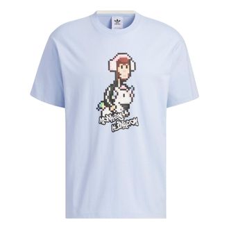 adidas originals x Monkey Kingdom Graphic T-shirt Light Blue IP1799