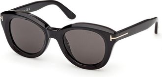 Tom Ford FT1344 NIKA-02 01A Womens Sunglasses Black Size 49