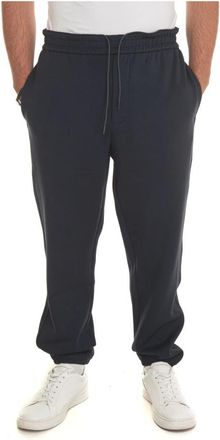 Emporio Armani Stretch Jogger Broek met Strikkoord - Heren - Sweatpants - Blauw - M - Polyester - Broeken