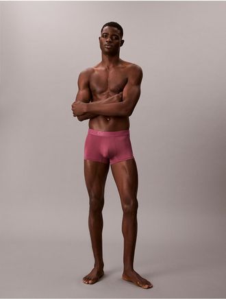 Calvin Klein Mens CK Black Trunk - Purple - XL