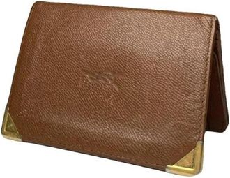 Saint Laurent Pre-owned Vintage Leren Portemonnee - Dames - Vintage Accessoires - Bruin - ONE Size - Leer - Vintage