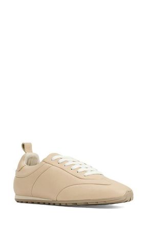 Aquatalia Oasis Weatherproof Sneaker in Pebble Sand Leather at Nordstrom, Size 7.5