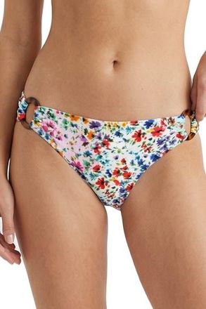Change of Scenery Camilla Ring Trim Lowrise Hipster Bikini Bottom in Wildflower Patch at Nordstrom, Size X-Small