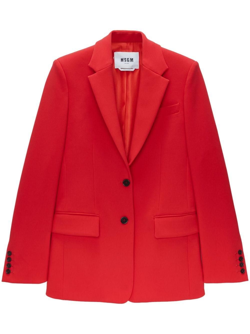 アウターその他 MSGM Woman Blazer Red 3841MDG26257106 18 MSGM: Blazer woman - Red | MSGM blazer 3841MDG26257106