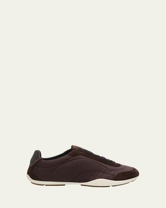 Brunello Cucinelli Nylon Suede Sneakers