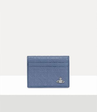 Vivienne Westwood Man Card Holder Nappa Leather Blue One Size Men