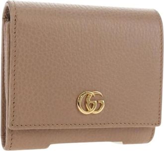 Gucci Pre-owned Vintage Portemonnee - Dames - Vintage Accessoires - Beige - ONE Size - Leer - Vintage