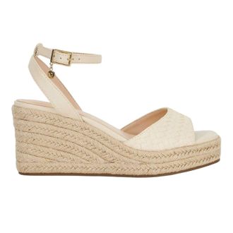 Dune London Espadrille-sandalen met hoge sleehak voor dames van het merk Kerries (Gebroken wit)