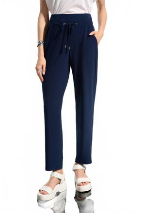 Joseph Ribkoff Silky Knit Pull-On Jogger Pants With Drawstring In Navy