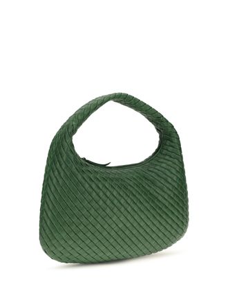 Bottega Veneta Womens Shoulder Bag Veneta Basil-Muse Brass Lamb Leather
