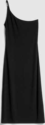 Gucci Viscose Cr&ecirc;pe Jersey One Shoulder Dress, Black, Ready-to-wear