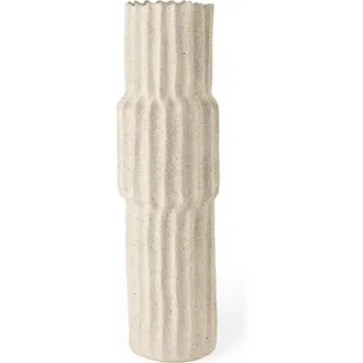 Mercana Cardon Ceramic Vase in Cream at Nordstrom, Size Small