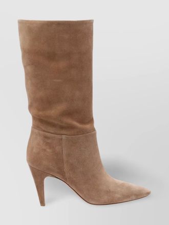 Gianvito Rossi pointed toe suede finish ankle boots