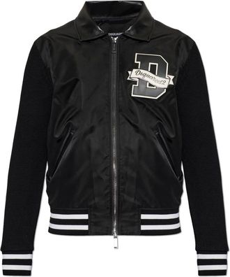 Dsquared2 Jassen, Heren, Zwart, L, Wol, Bomberjack