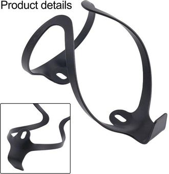 OEM Portabotellas Para Bicicleta - Portabotellas De Aleaci&oacute;n De Aluminio - Soporte Para Bebidas Ideal Para Actividades Al Aire Libre - Negro Mate