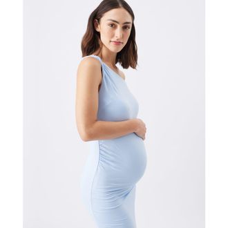 Ripe Luxe Knit Off Shoulder Dress in Baby Blue at Nordstrom, Size X-Small Au