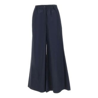 Kaos Wide Trousers, female, Blue, Size: XL Button Palazzo Pants