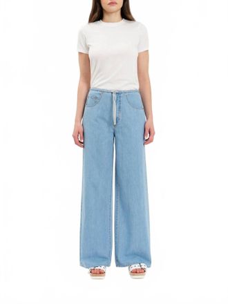 Daze Madison Mid Rise Wide Leg Jeans In Blue