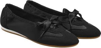 Vivaia Round-Toe Satin Sneakerina in Black at Nordstrom, Size 6.5