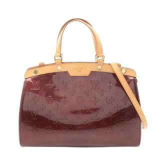Louis Vuitton Pre-owned Handbags, female, Red, Size: ONE SIZE Pre-owned Blair MM Monogram Vernis Handbag
