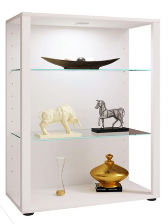 ebuy24 Ebuy24 - Vitrina De Vidrio Vcm De Pie Vitrina De Vidrio Con Vidrio De Seguridad Esg Dimensiones Aprox. Al. 90 X An. 70 X P. 35 Cm Stand Case Glass Mod