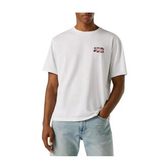 Pepe Jeans London T-Shirts, male, White, Size: XL Logo T-Shirt