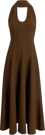 Khaite Midi-jurk met halternek - Bruin
