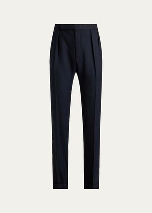 Ralph Lauren Purple Label Mens Gregory Hand-Tailored Cashmere Trousers