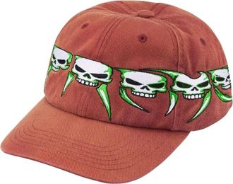 SUPREME FW26 Skulls Spellout 6-Panel Rust SUP-FW26-1084-RST
