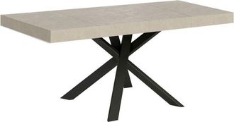 Itamoby Itamoby - Tavolo da pranzo Allungabile - clerk premium - Colore: Cashmere - Telaio: Antracite