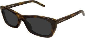 Saint Laurent Zonnebril - Dames - Zonnebrillen - Bruin - 58 MM - Nylon - Accessoires