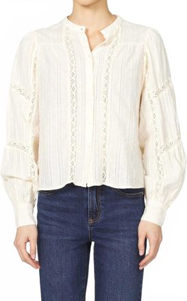 Dear John Denim Alberta Long Sleeve Shirt In Whitecap Gray