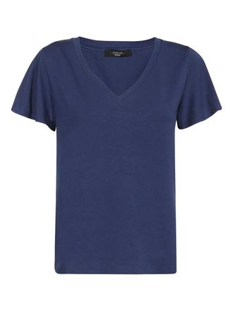 Max Mara short-sleeve cotton T-shirt - women - Cotton/Elastane - S - Blue
