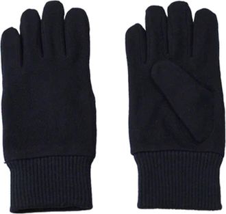 HUGO BOSS Mens Kalsper Gloves Dark Blue - Navy Cotton - Size Medium/Large