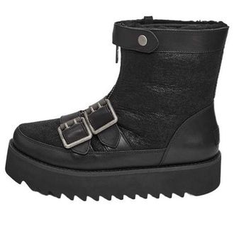 UGG (WMNS) UGG Moto Punk Mini Boots Black 1106272-BLK