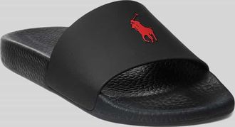 Polo Ralph Lauren Badeschuhe mit Logo Print in BLACK, Gr&ouml;&szlig;e 41