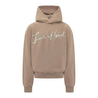 Fear of God Hoodies, male, Beige, Size: XS 26 Classic Half Raglan Hoodie