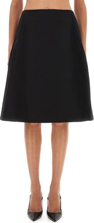 Alexander McQueen Flared Midi Skirt
